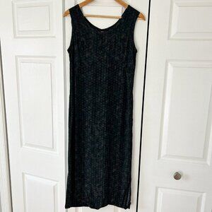 Tess Women’s Vintage Midi Dress Sleeveless Boho Floral Print Rayon Size 4